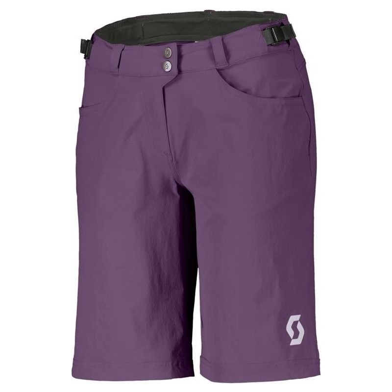 Scott Cykelbyxor Shorts Dam Trail Flow w/pad Vivid Purple