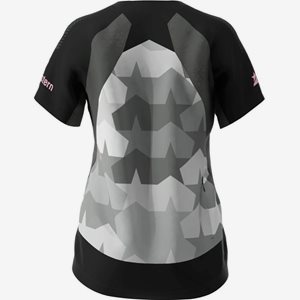Zimtstern TechZonezSS Shirt Women Pirate Black/Gun Metal/Blush