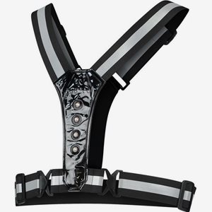 Rogelli Reflexväst Rogelli Led Vest Black Svart