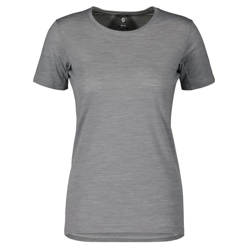 Scott Cykeltröja Tee Dam Commuter Merino Grey Melange