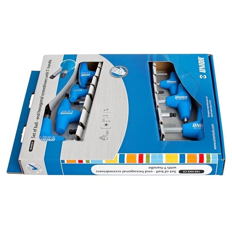 UNIOR Insexnyckel Set Of Thandle Ball End Hex