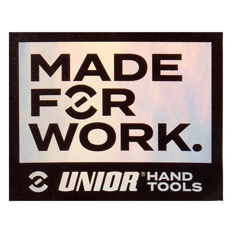 UNIOR Klistermärke Label Made For Work Fr