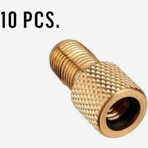 XLC PU-X10 Schradertill Dunlop/Presta adapter brass 10st