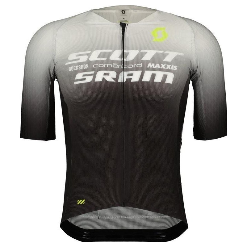 Scott Cykeltröja Herr RC Scott-SRAM Aero SS Black/White Svart/Vit