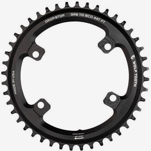 Wolf Tooth Chainring Ø110mm BCD 4-Bolt Shimano GRX 42T Svart
