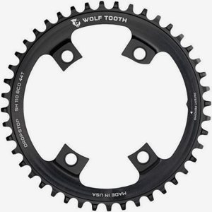 Wolf Tooth Asymmetric Chainring 4-Bolt Ø110mm BCD Shimano 42T Svart