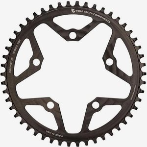 Wolf Tooth Cyclocross Flat Top Chainring Ø110mm BCD 38T Svart