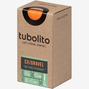 Tubolito CykelslangTubo-CX/Gravel 30/47-622 Racerventil 42 mm Orange
