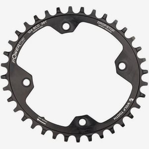 Wolf Tooth Elliptical Chainring 12-speed Ø104mm BCD Svart