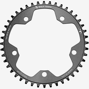Wolf Tooth Cyclocross Chainring Flat Top Ø130mm BCD Svart