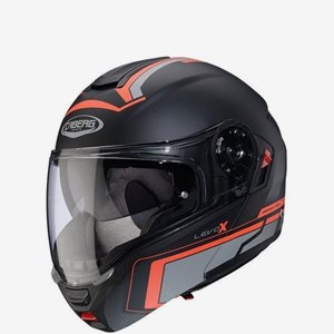 Hjälm Caberg Levo XElite Matt Svart/Grå/Röd