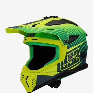 Hjälm LS2 MX708 Fast Ii Duck Matt Grön/Gul
