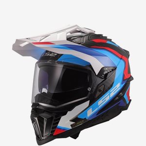 Hjälm LS2 MX701 Explorer Carbon Frontier Blå