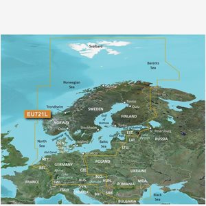 Sjökort Garmin Bluechart G3 Vision VEU721L Norra Europa