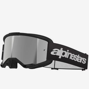 Crossglasögon Alpinestars Vision 3 WORDMARK Svart/Spegel Silver