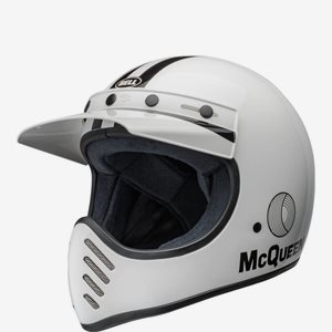 Bell Hjälm Moto3 Steve McQueen Gloss White/Black