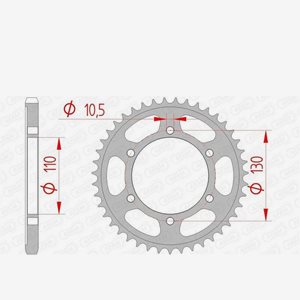 AFAM Steel StandardBak Sprocket 12815- 525