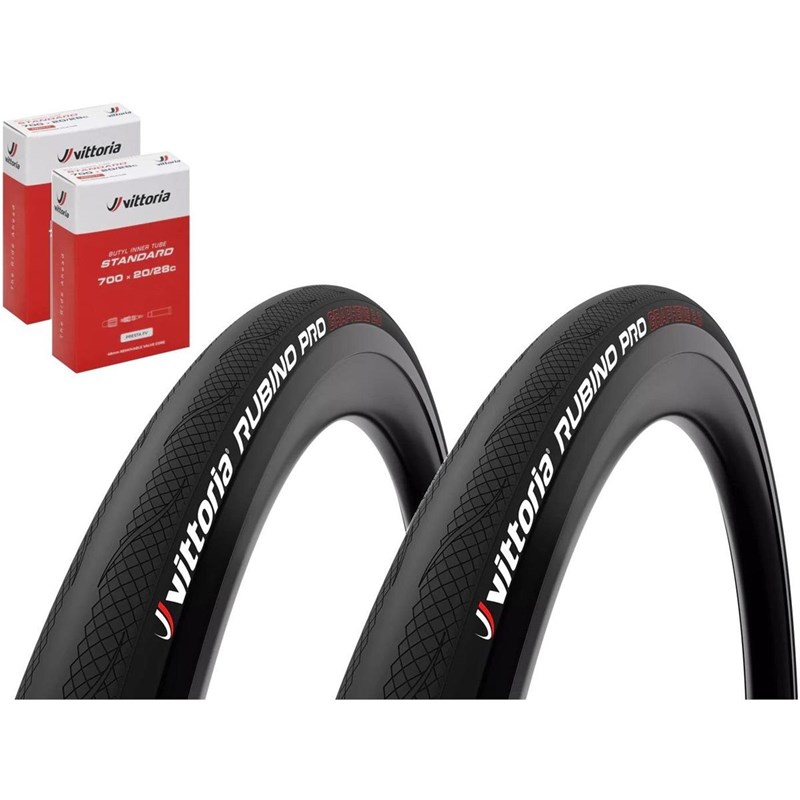 Däckpaket Vittoria Vätternrundan Rubino Pro G2.0 2st Däck+Slang 28-622