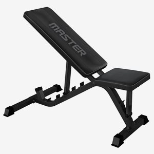 Master Fitness Träningsbänk Träningsbänk Black