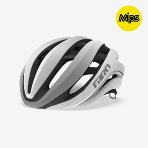 Cykelhjälm Giro Aether Spherical MIPS Matte White/Silver