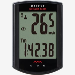 Cateye Cykeldator Strada Wireless Slim Svart