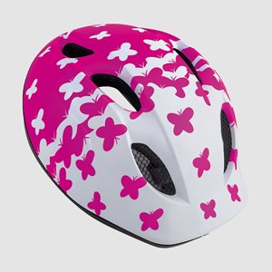 Cykelhjälm MET Buddy White Pink Butterflies/Matt