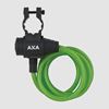 Spirallås AXA Zipp, 120 cm, Ø8 mm, grön, inkl. fäste