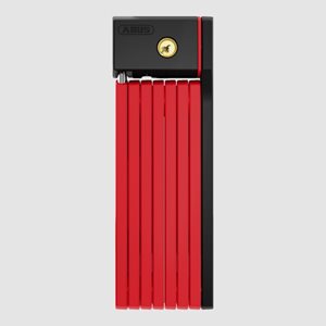 Vikbart lås ABUS uGrip Bordo 5700, 100 cm, röd, inkl. fäste (SH)