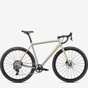 Gravelbike Specialized Crux Expert Gloss White Speckled/Dove Grey/Papaya/Clay/Lime 2022