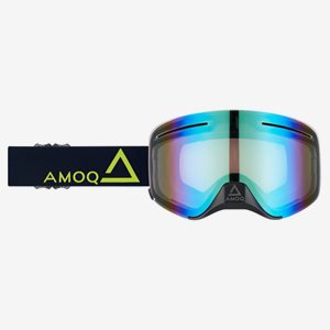 Goggles AMOQ VisionVent+ Magnetic Black-HiVis Lins Gold Mirror