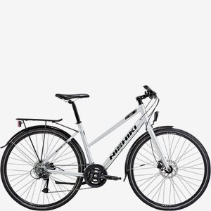 Nishiki Hybridcykel City 501 Dam Polarsilver M. Svart