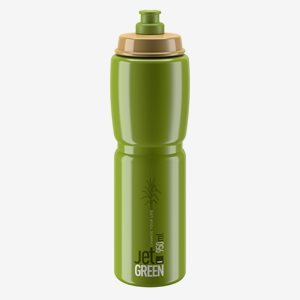 Flaska Elite Jet Green oliv, vit logga 950ml