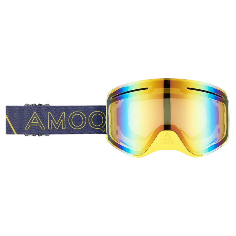 Goggles AMOQ VisionVent+ Magnetic Racing yellow Lins Red Mirror