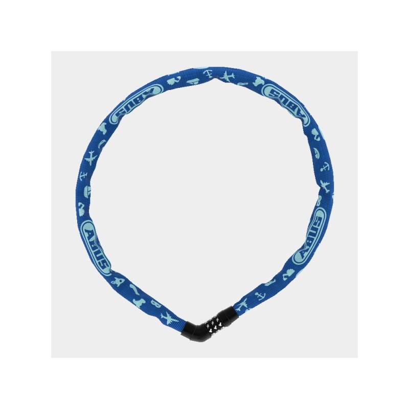 Kättinglås ABUS Steel-O-Chain 4804C, 75 cm, Ø4 mm, Blue Symbols