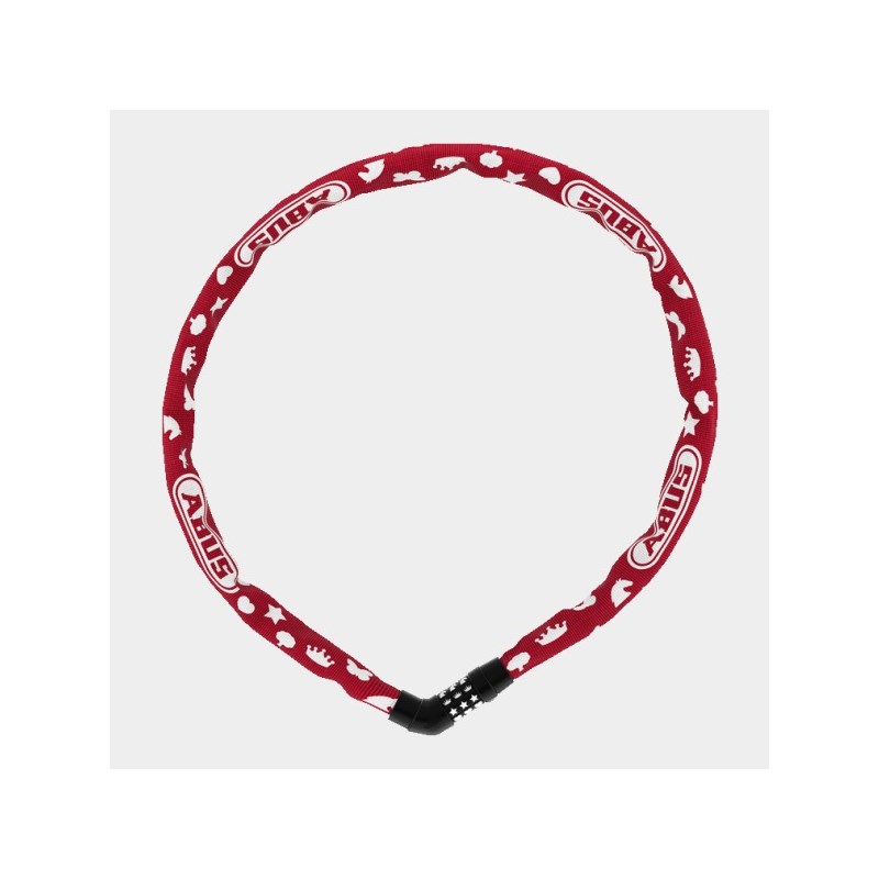 Kättinglås ABUS Steel-O-Chain 4804C, 75 cm, Ø4 mm, Red Symbols