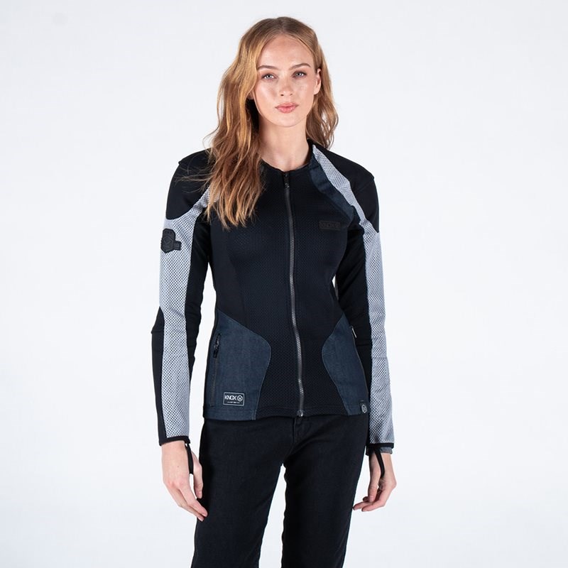 Köp Skyddströja Knox Urbane Pro Mkii Svart/Grå/Denim Dam på Biketown.se
