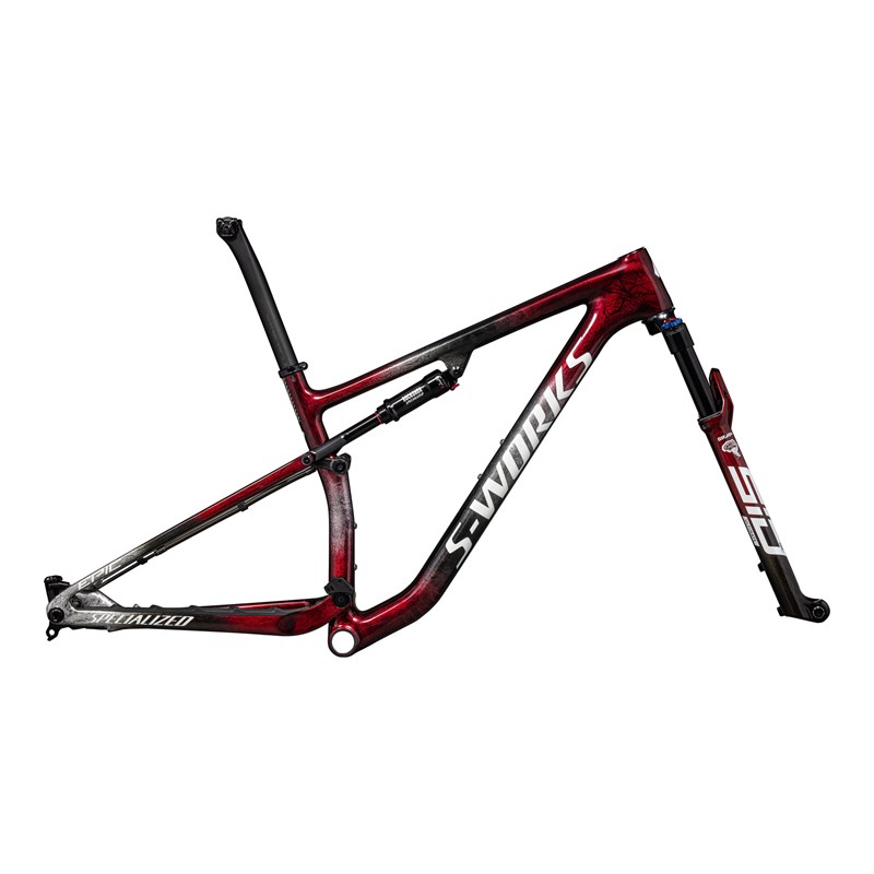 Cykelram Specialized Epic S-Works GLOSS RED TINT / BLACKTINT / FLAKE SILVER / GRANITE