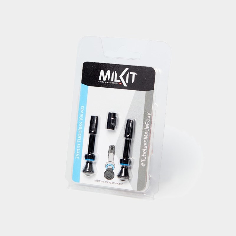 Tubelessventil milKit Valve Pack, 35 mm, aluminium, 2-pack