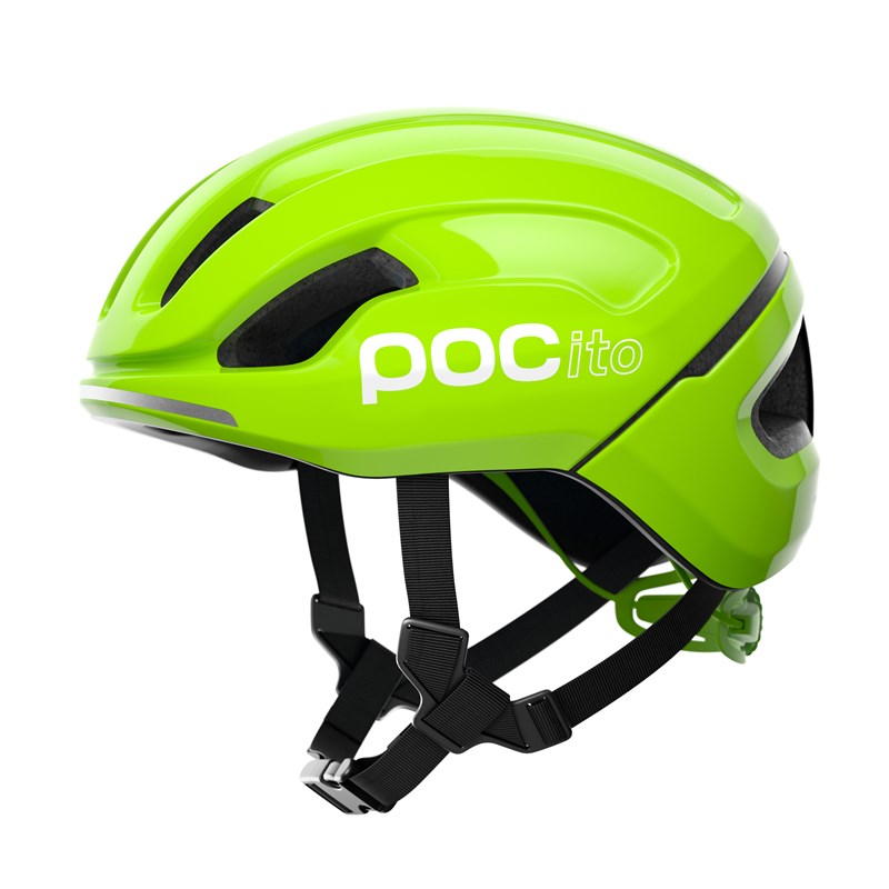 Cykelhjälm POC POCito Omne SPIN Fluorescent Yellow/Green