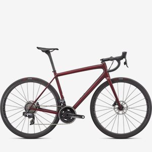 Racercykel Specialized Aethos Pro eTap Maroon / Black Tint Edge Fade