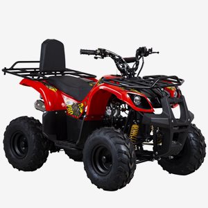 Fyrhjuling X-Pro Worker 110cc ATV, Röd med back och dragkrok