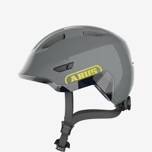 Cykelhjälm Abus Smiley 3.0 ACE LED, shiny grey