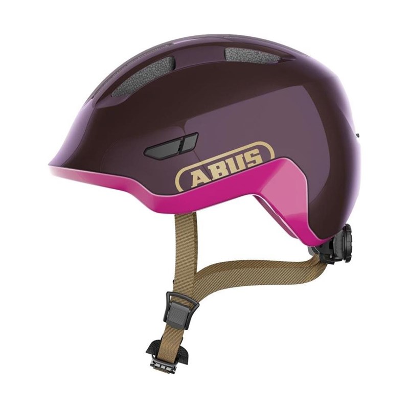 Cykelhjälm Abus Smiley 3.0 ACE LED, royal purple