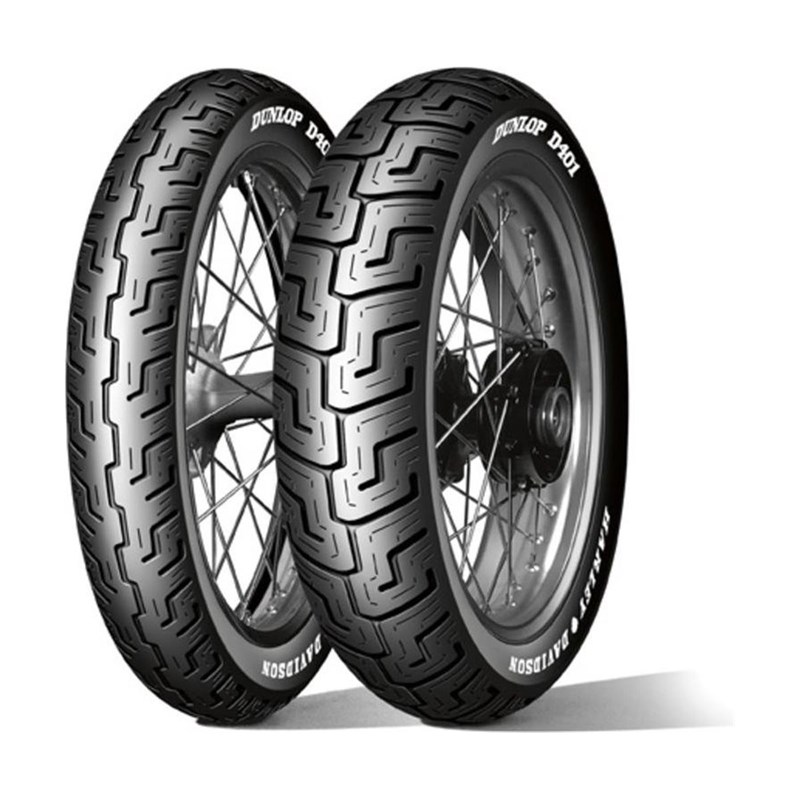 Dunlop D401 WWW 150/80B16 71H TL Re. Harley-Davidson (Wide Whitewall)