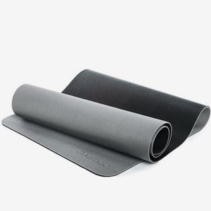 Gymstick Pro Yoga Mat with Hanging Rings (grey-black)