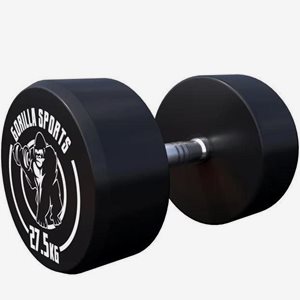 Gorilla Sports Hantlar GS Gummi - 2,5-40 kg