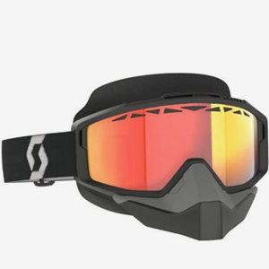 SCO Goggle Split OTG Snow Cross LS black/white lg se rd chr