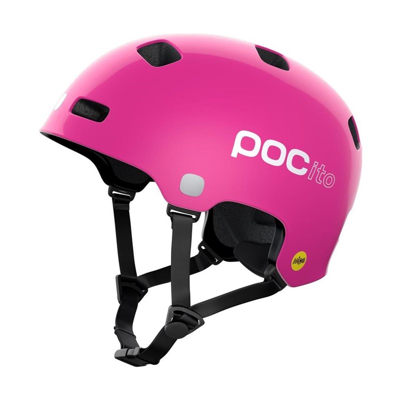 Cykelhjälm POC POCito Crane MIPS Fluorescent Pink