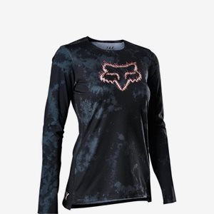 Cykeltröja Fox W Flexair Ls Jersey Svart