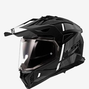 Hjälm LS2 Mx702 Pioneer Ii Hill Matt Svart/Vit